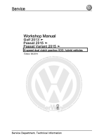 VW General Repair Manual - 6-speed_dual_clutch_gearbox_0DD__hybrid_vehicles 